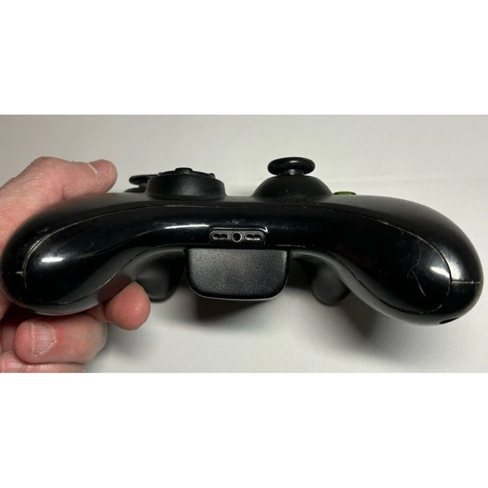 Microsoft Xbox 360 Wireless Controller Black OEM Genuine Tested Power On